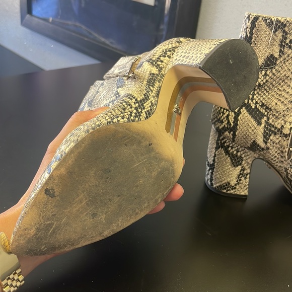 Sam Edelman Snakeskin embossed boots 6.5 - Picture 4 of 7